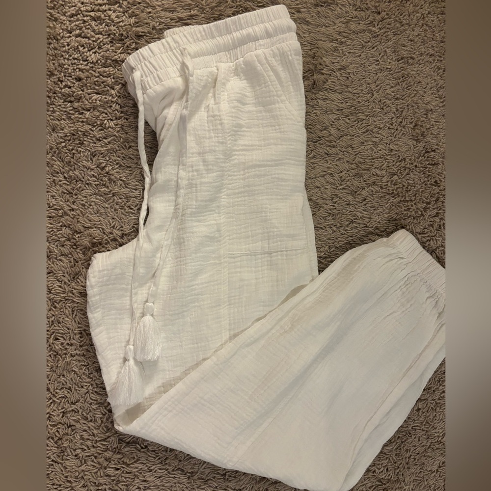 White Beach Pants